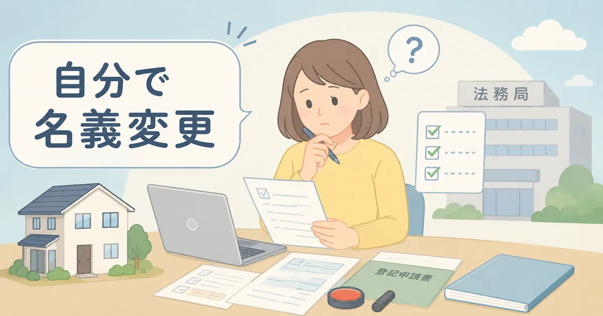 自分で不動産名義変更登記