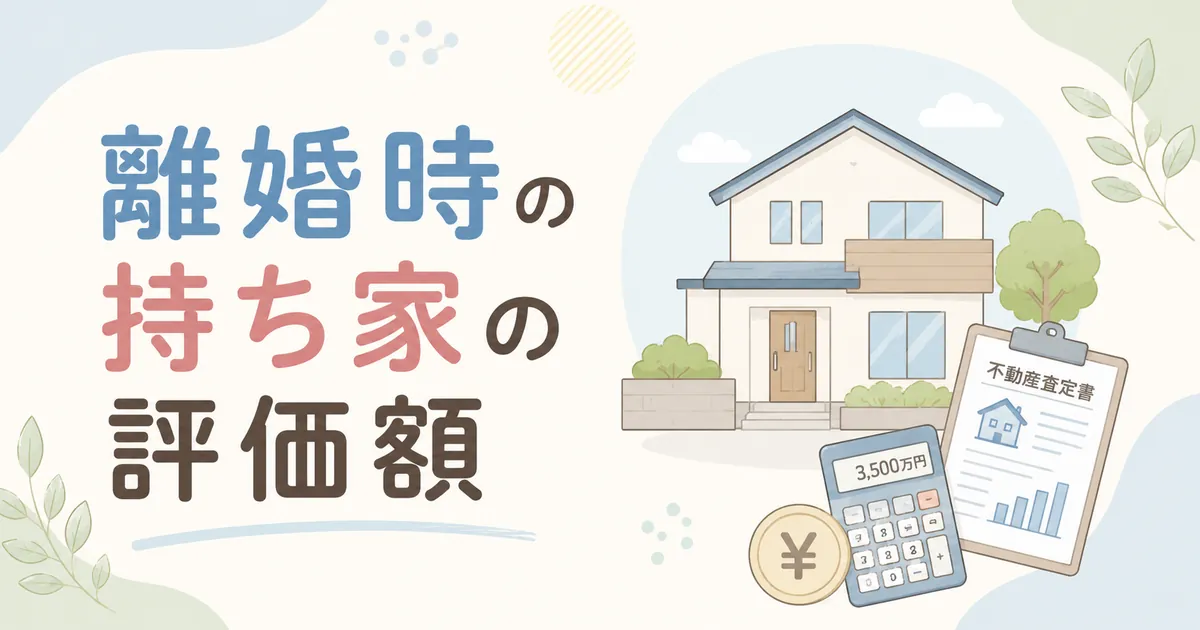 離婚、持ち家の評価額について
