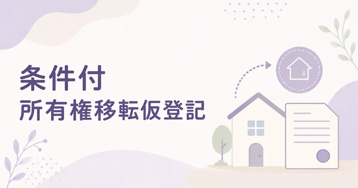 条件付所有権移転仮登記